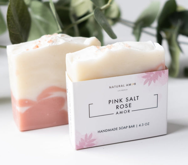Pink Salt Rose Soap Bar