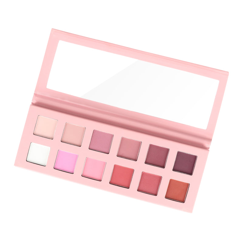 12-Color Pink & Purple Eyeshadow Palette