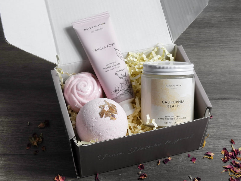 Cozy Bath Spa Gift Box| Care Package for her| Birthday Gifts for her|Thank you Gift