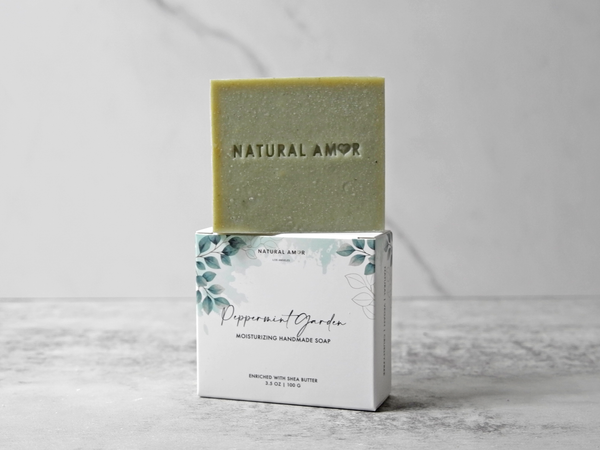 Peppermint Garden Handmade Soap Bar 3.5oz