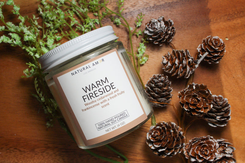 Warm Fireside Natural Soy Candle