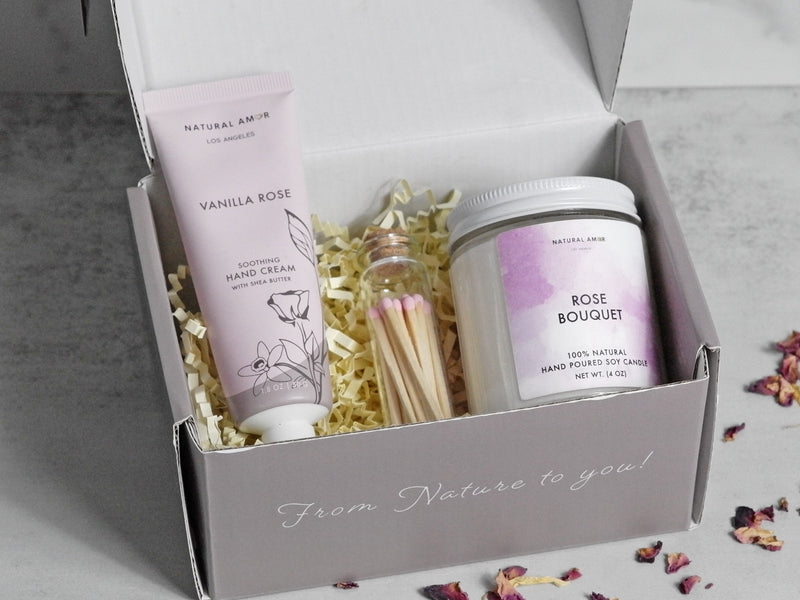 Sending Hugs Relaxation Gift Set| Candle Gift Box| Valentine's Day| Gift for her| Birthday Gift Box| Gift Basket for women