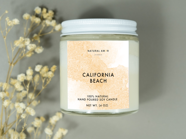Natural Soy Candle | California Beach Candle | NaturalAmor