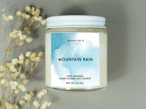 Mountain Rain Candle | Soy Wax Candles | NaturalAmor