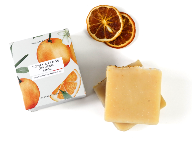 Honey Orange Turmeric Soap 2pk